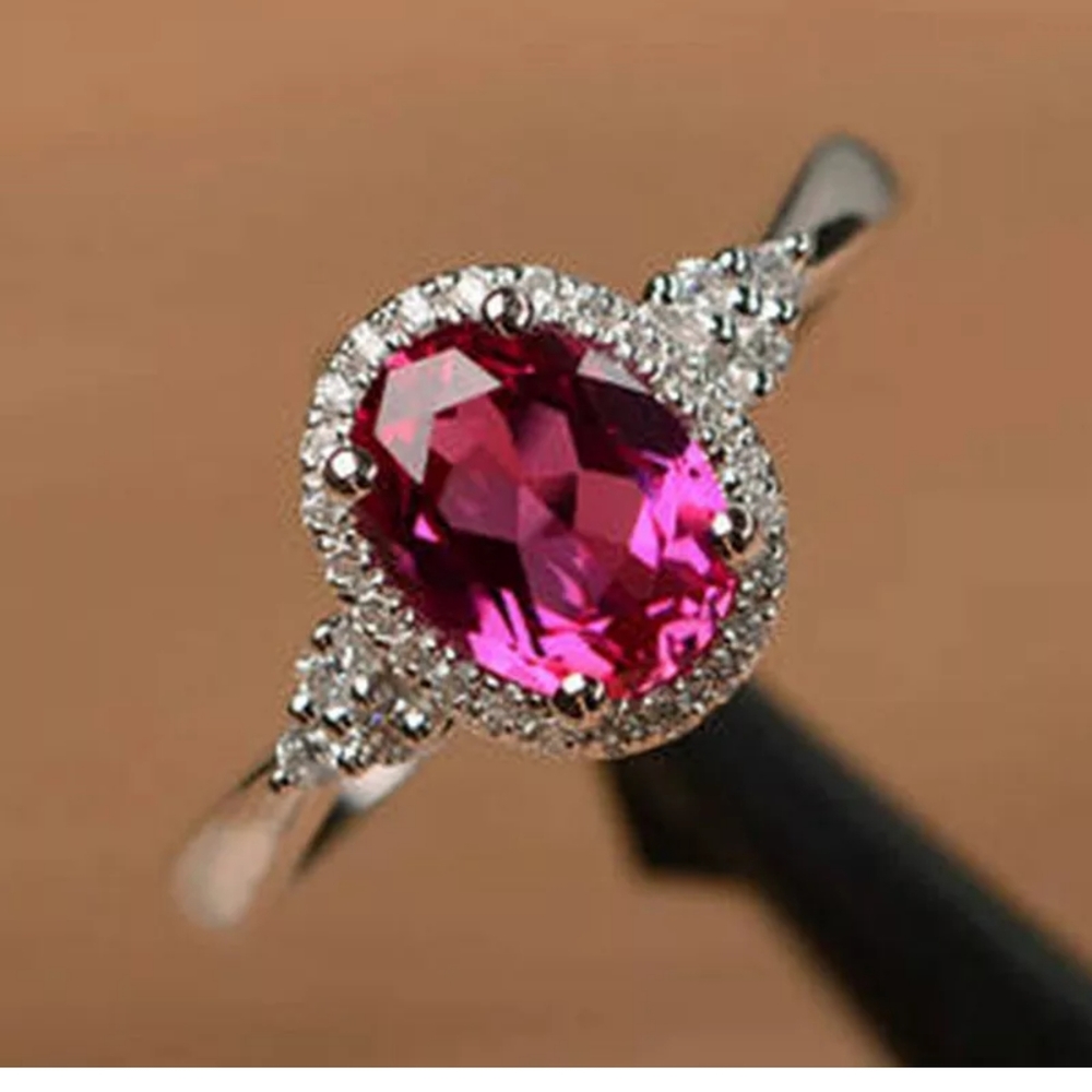 NWT Oval cut ruby ring, size 8